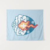 Koude verandering, het vuur van het geloof - Motiv Wandkleed (Voorkant (horizontaal))