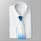 Koude vlam coole, blauwe, moderne abstracte kunst stropdas (Gebonden)