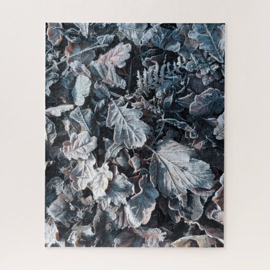 Koude vorstbladeren legpuzzel (Verticaal)