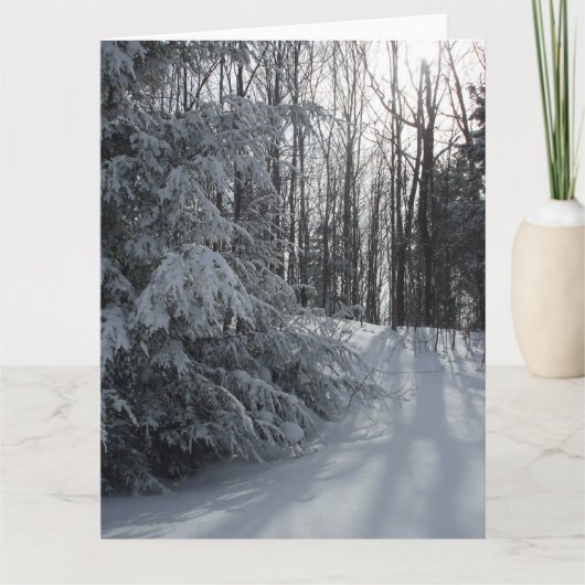 Koude vroege winterochtend blanco Kaart (Voorkant)