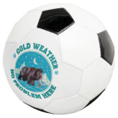 Koude Weer Mammoet Winter Humor Voetbal (Drie kwart)