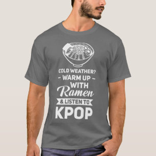 Koude weermannen en luisteren naar kpop-kpop-koek t-shirt