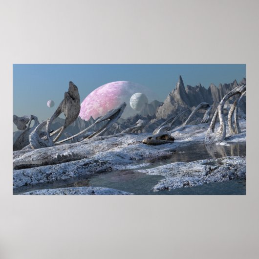 Koude wereld poster (Voorkant)