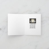 Koude winter en hete koffie kaart (Binnen)