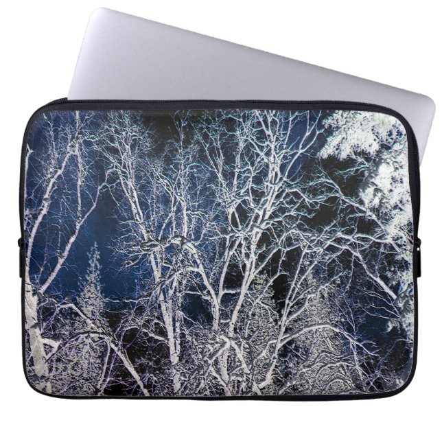 Koude winteravond..... laptop sleeve (Voorkant)