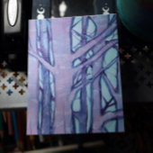 Koude winterbomen briefkaart