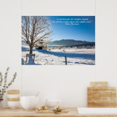 Koude Winterdag en Mercy Poster (Keuken)