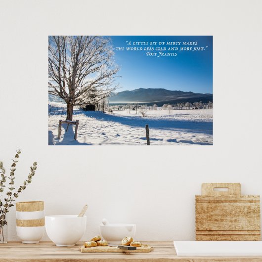 Koude Winterdag en Mercy Poster (Keuken)