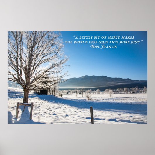 Koude Winterdag en Mercy Poster (Voorkant)