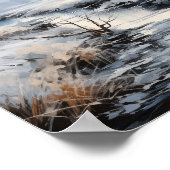 Koude winterdag Outdoor Schilderachtig Poster (Hoek)