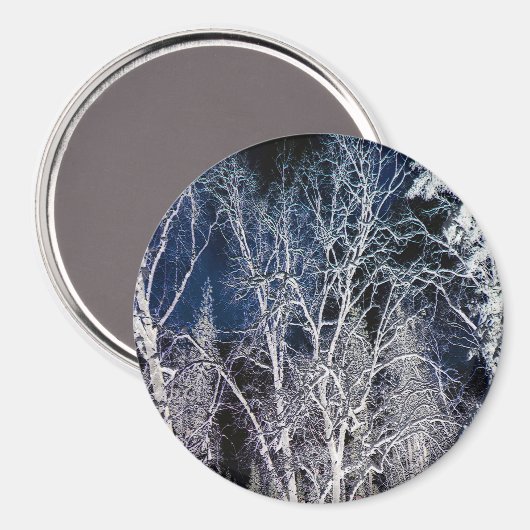 Koude winternacht..... magneet (Voorkant / Achterkant)