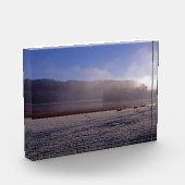 Koude winterochtend Esthwaite Water England Fotoblokken (Links)