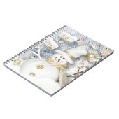 Koude wintersneeuwman notitieboek (Linkerzijde)