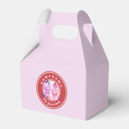 Koude yoghurt Smoothies fruit Sap winkel logo naam Bedankdoosjes