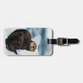 Koude Zeeotter Bagagelabel (Voorkant horizontaal)