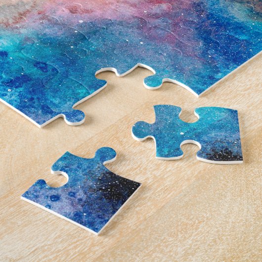 Koude zwarte kat kerstcadeautjes legpuzzel (Zijkant)