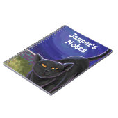 Koude zwarte kattebakkerij notitieboek (Linkerzijde)