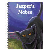 Koude zwarte kattebakkerij notitieboek (Voorkant)