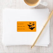 Koude zwarte vliegende vleermuizen Halloween op Si Etiket (Insitu)