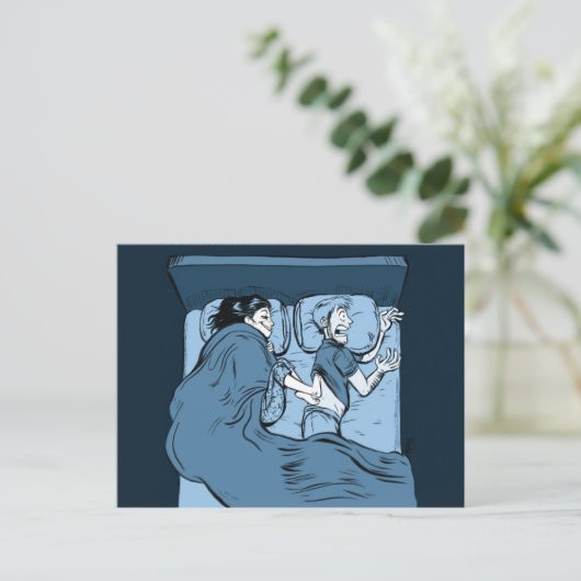 Koudfeet Briefkaart (Staand voorkant)