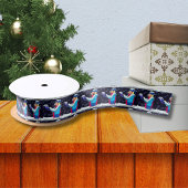 Koudkerst, 1,5-inch breedband in kerstCaroler Satijnen Lint