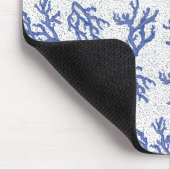 Koudkoraal van blauwe en witte zeeen muismat (Hoek)