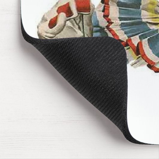 Koudkorrels aan de ventilator - Mousepad Muismat (Hoek)