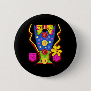 Koudkostuum voor kinderen Mannen Vrouwen - Hallowe Ronde Button 5,7 Cm