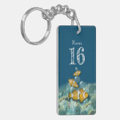 Koudriffen van elke koraal sleutelhanger (Voorkant Links)