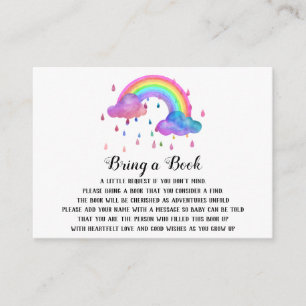 *~* Kouds Regen vallen Rainbows brengen boek mee Informatiekaartje