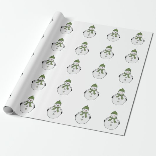 Koudsneeuwman Cadeaupapier (Uitgerold)
