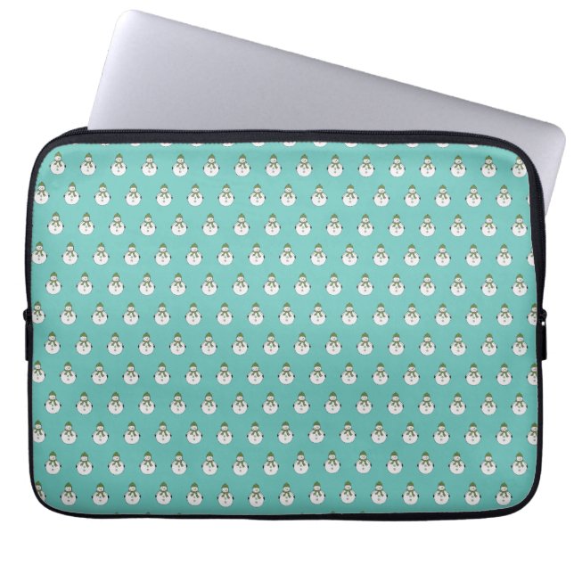 Koudsneeuwman Laptop Sleeve (Voorkant)