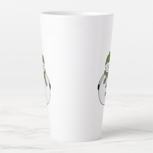 Koudsneeuwman Latte Mok (Voorkant)
