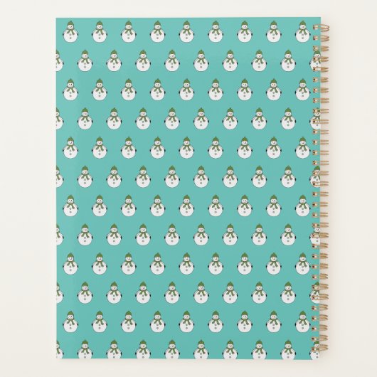 Koudsneeuwman Planner (Achterkant)