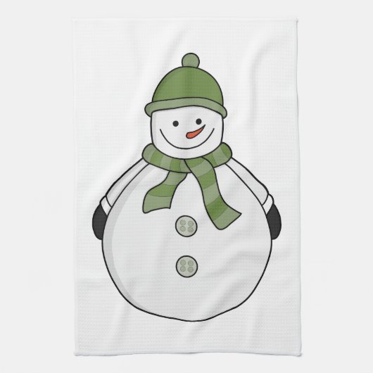 Koudsneeuwman Theedoek (Verticaal)