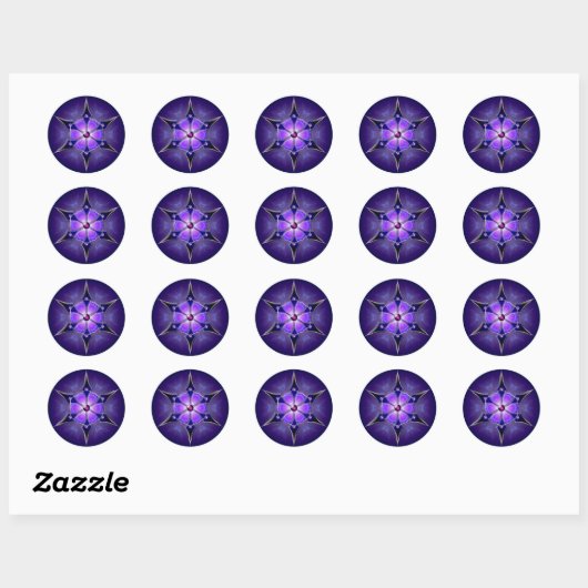Koudstarlight-stickers Ronde Sticker (Vel)
