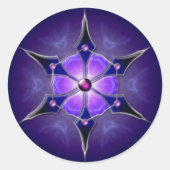 Koudstarlight-stickers Ronde Sticker (Voorkant)