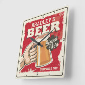 Koudste bier in stad voegt de Stadsbalie van de Ba Vierkante Klok (Hoek)