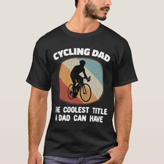 koudste fietser pa Bicycle Retro Sunset M T-shirt (Voorkant)