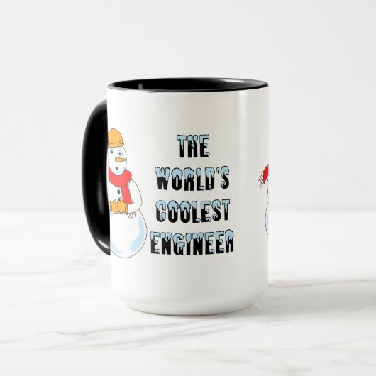 Koudste ingenieur Snowman Mok (Voorkant links)