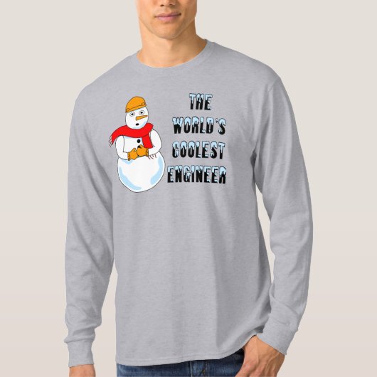 Koudste ingenieur Snowman T-shirt (Voorkant)