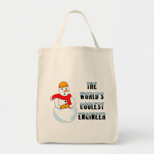 Koudste ingenieur Snowman Tote Bag (Voorkant)