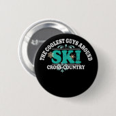 Koudste jongens Cross Country Ski Ronde Button 5,7 Cm (Voorkant /achterkant)