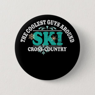 Koudste jongens Cross Country Ski Ronde Button 5,7 Cm