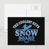 Koudste jongens Snowboard Briefkaart (Voorkant / Achterkant)