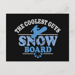 Koudste jongens Snowboard Briefkaart