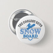 Koudste jongens Snowboard Ronde Button 5,7 Cm (Voorkant /achterkant)