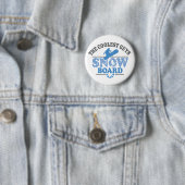 Koudste jongens Snowboard Ronde Button 5,7 Cm (In situ)