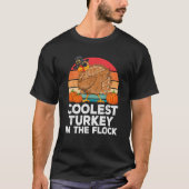 Koudste kalkoen in de kudde Thanksgiving Herfst Bo T-shirt (Voorkant)