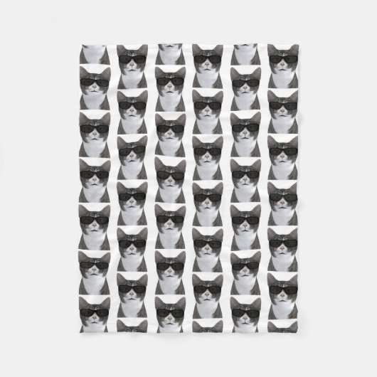 Koudste kat in de stad fleece deken (Voorkant)